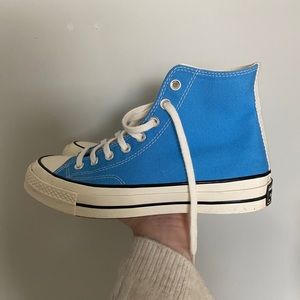 blue high top converse